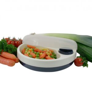 Mantenedor de plato caliente con tapa