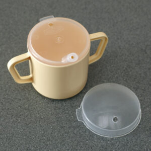 Vaso de plástico con dos asas