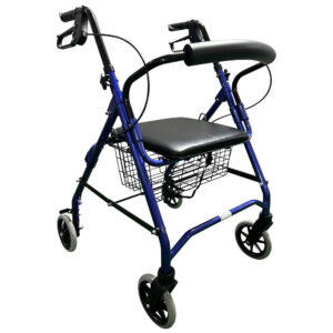 Andador rollator de aluminio con frenos