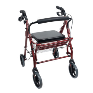 Andador rollator-silla con frenos