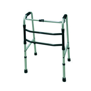 Andador de pasos plegable