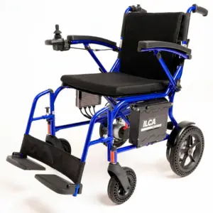 Silla de ruedas eléctrica ligera (15km autonomía)