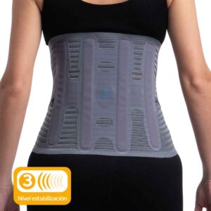 Faja lumbosacra alta doble banda tensora