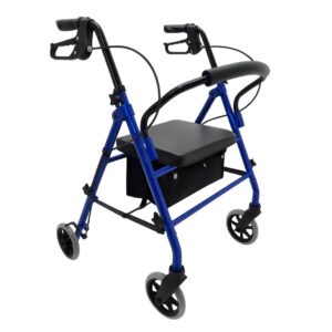 Andador rollator de aluminio con frenos