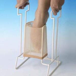 Calzador de medias metálico