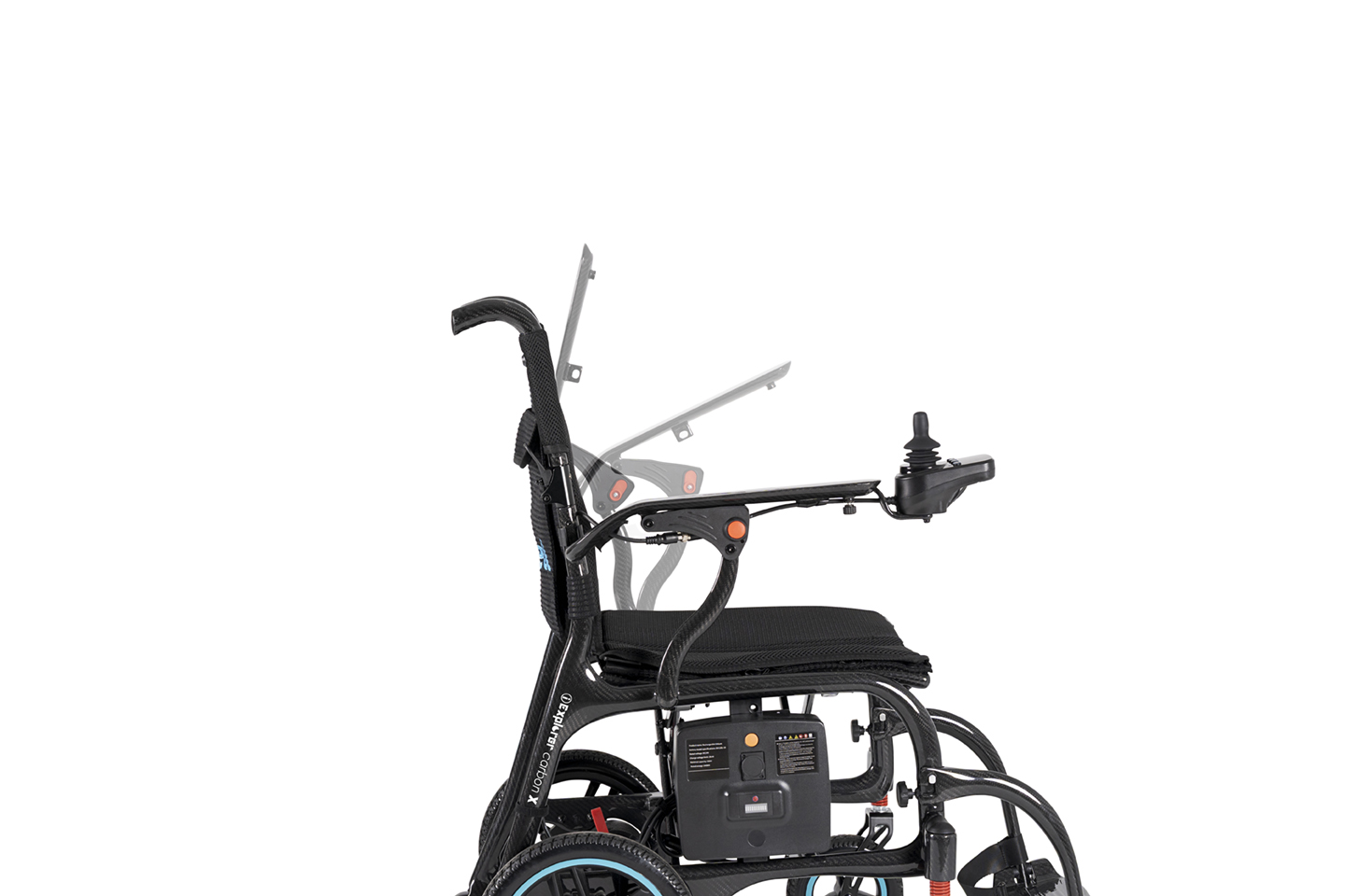 Silla de ruedas eléctrica de fibra de carbono ultraligera - Imagen 4