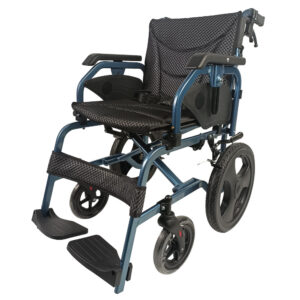 Silla de ruedas aluminio acompañante acolchada