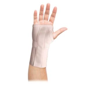Muñequera estabilizadora corta con férula palmar