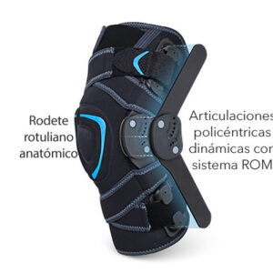 Rodillera con articulación Rom