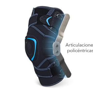Rodillera con articulación policéntrica