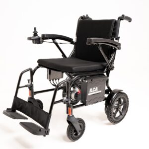 Silla de ruedas eléctrica ligera negra