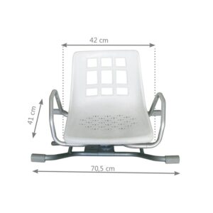 Asiento giratorio para bañera aluminio